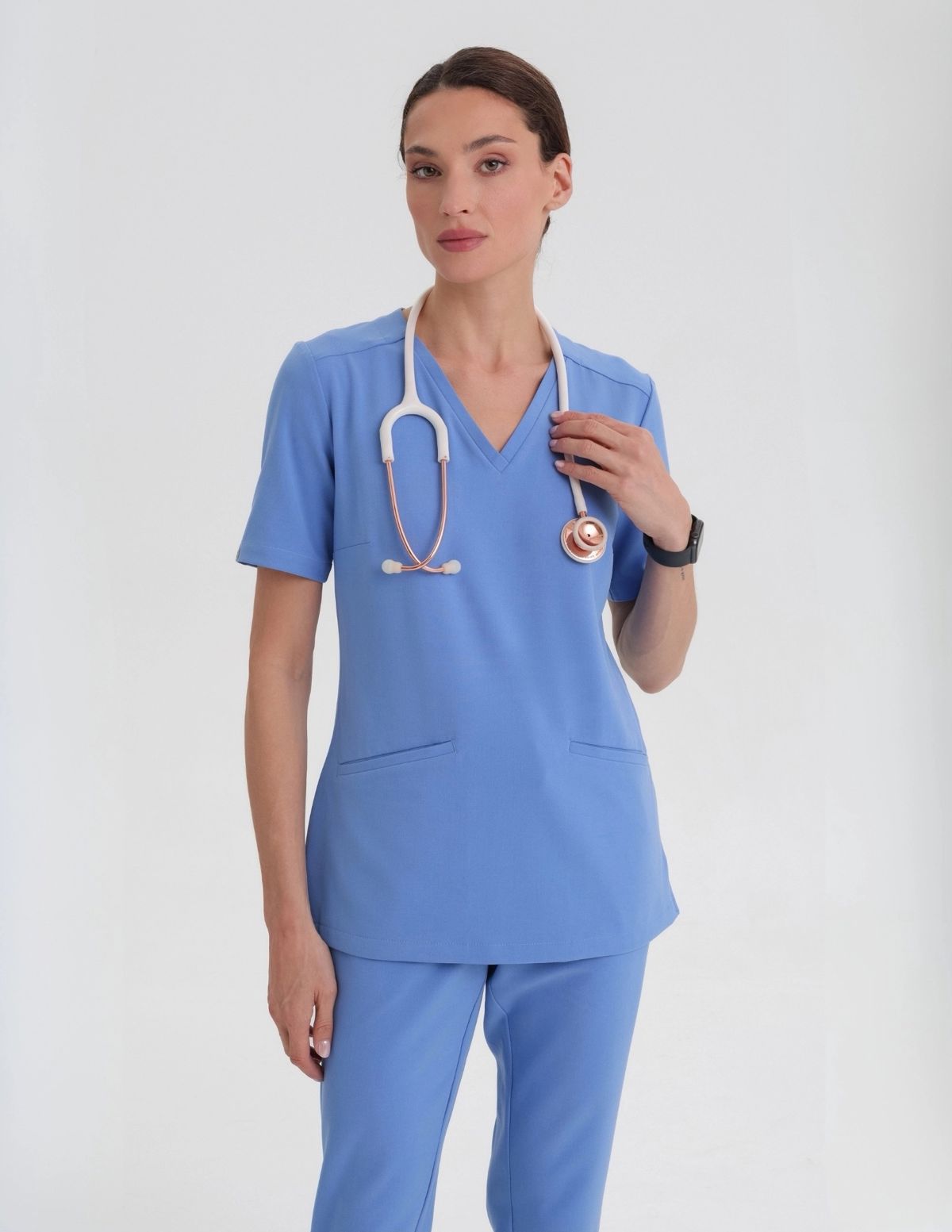 BLUZA MEDYCZNA CASY - MARINA BLUE