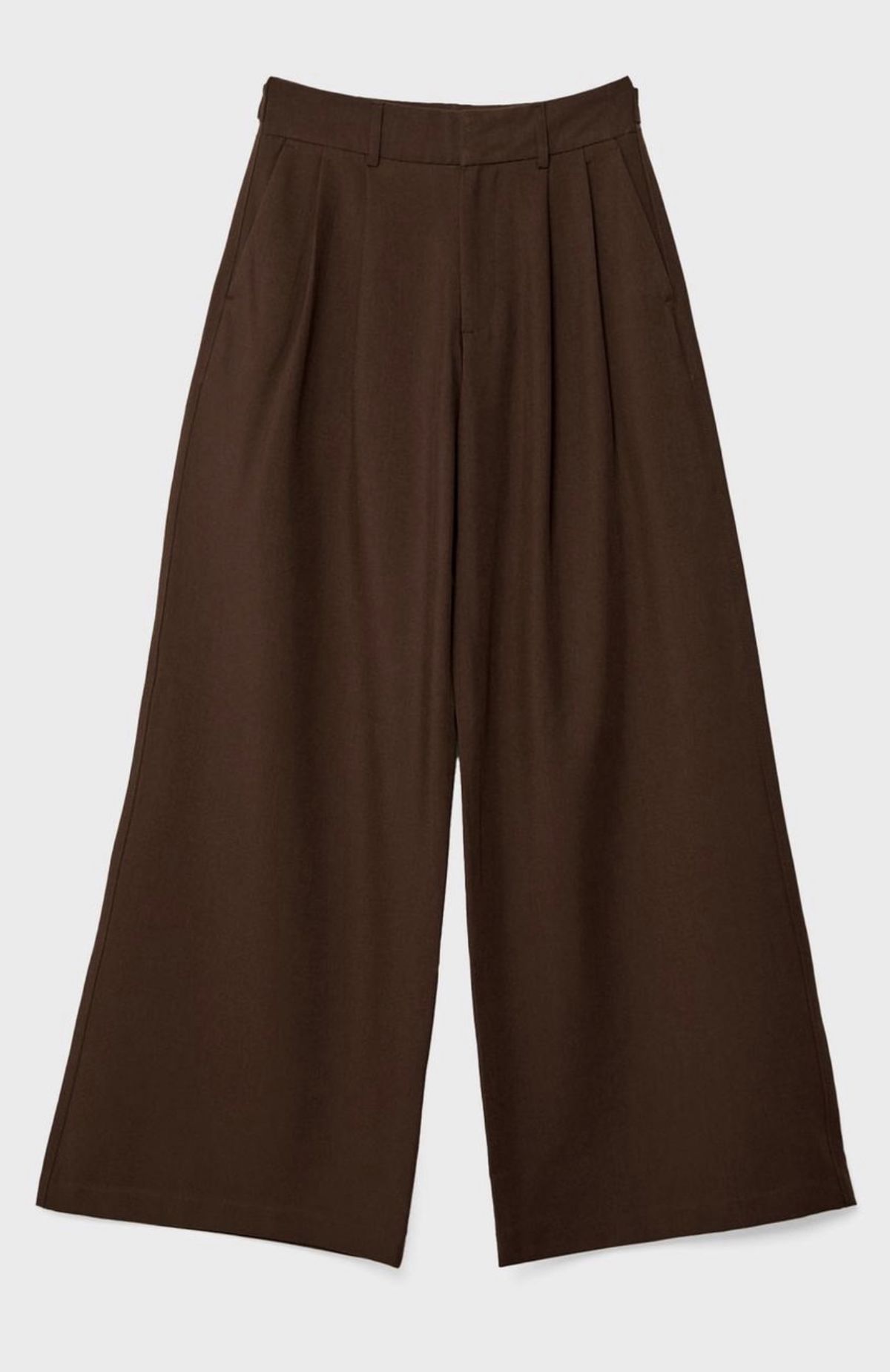Regulowane spodnie super wide leg