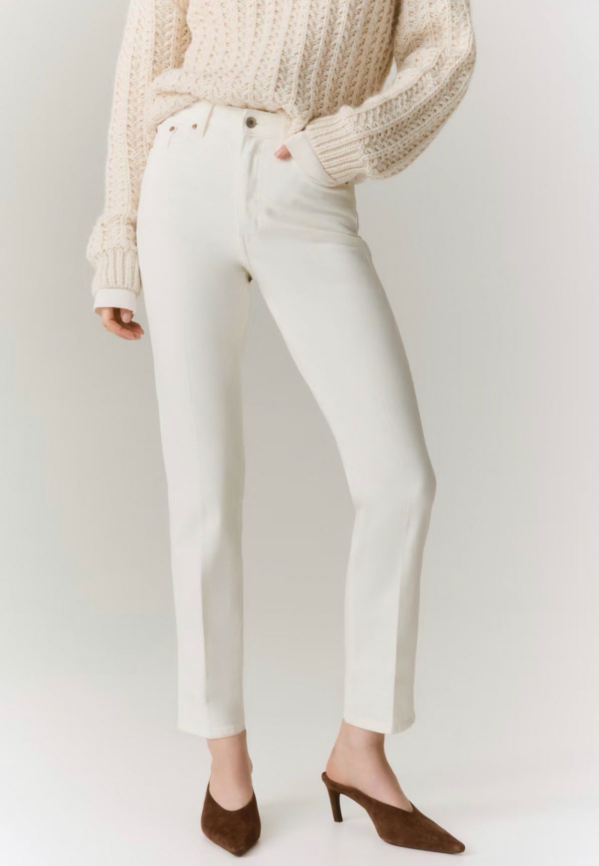 Slim straight high ankle 