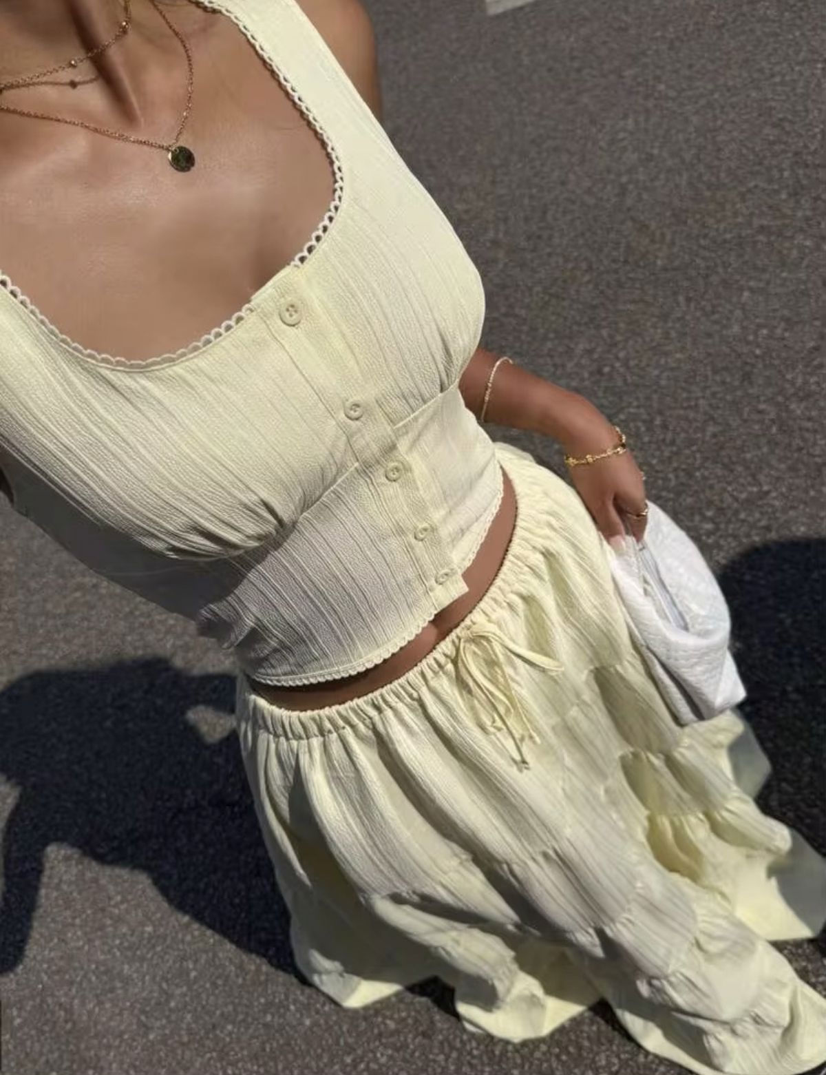 Zestaw top + spódnica 