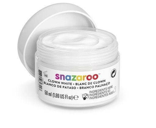 FARBA DO TWARZY I CIAŁA CLOWN WHITE 50ml SNAZAROO